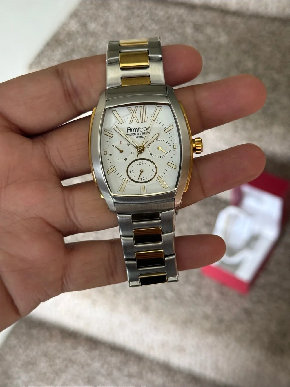 Armitron Men’s Two-Tone Gold & Silver Stainless Steel chronograph Watch